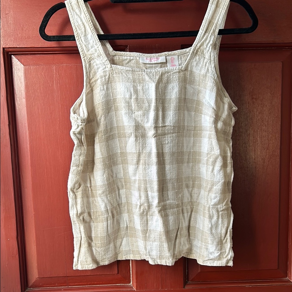 Cream Sleeveless Top